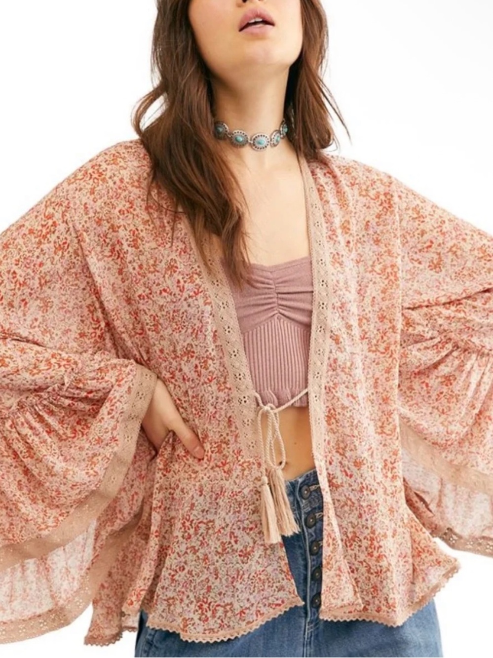 Free People Lola Printed Kimono